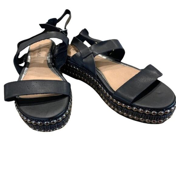 Rampage Sz 9‎ Kinnect Black Ankle Strap Sandals - Picture 5 of 8
